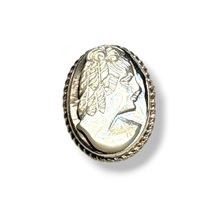 Broche Mandile 1922 Femme Cammei  in Argent Conchiglia 2MSPCM171